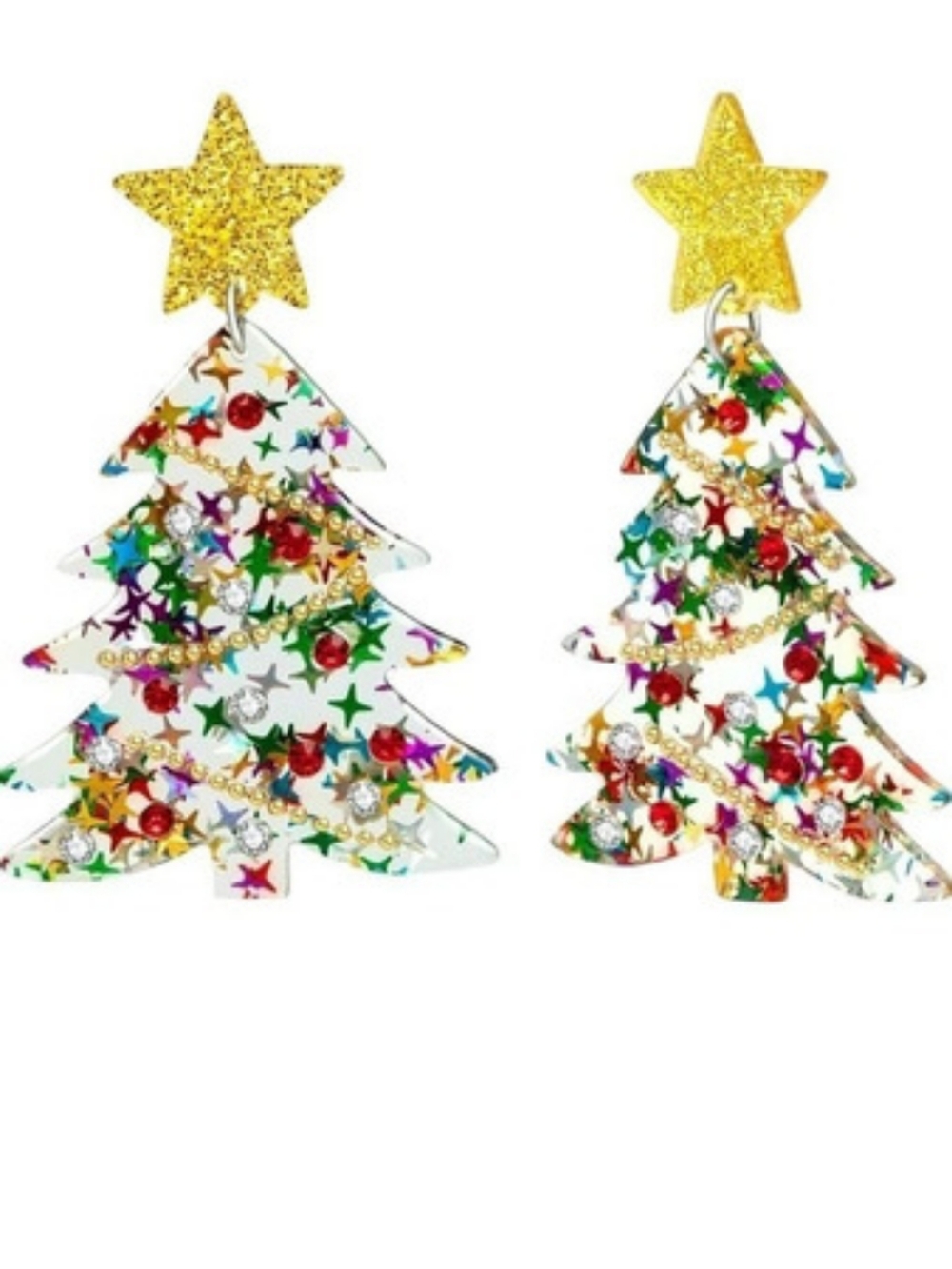 Christmas Tree Statement Earrings